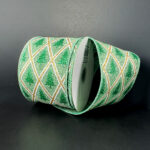 Ribbon Sage Gold Snowflake