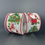 Ribbon Santa Stringing Lights