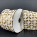 Ribbon Petals Ivory Gold