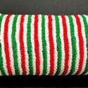 Mesh Roll Candy Red Green Metallic