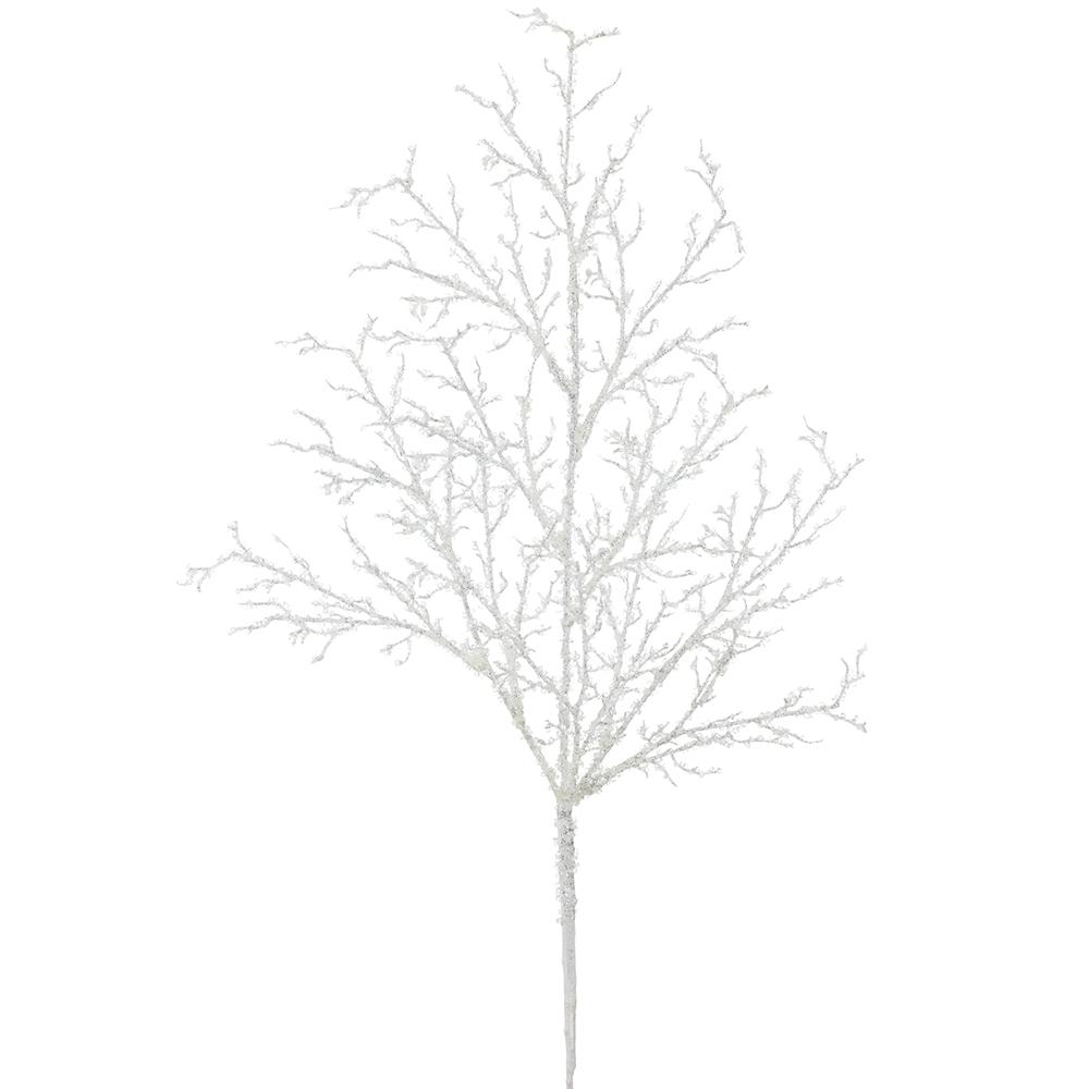 Twig Spray White Iced