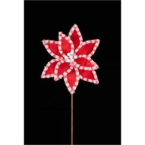 Poinsettia Red Velvet Fleece