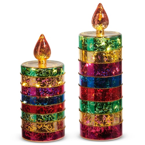 Candles S/2 Lighted
