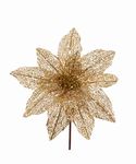 Poinsettia Pick Gold Sequin