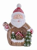 Santa With Tree Candy Lighted