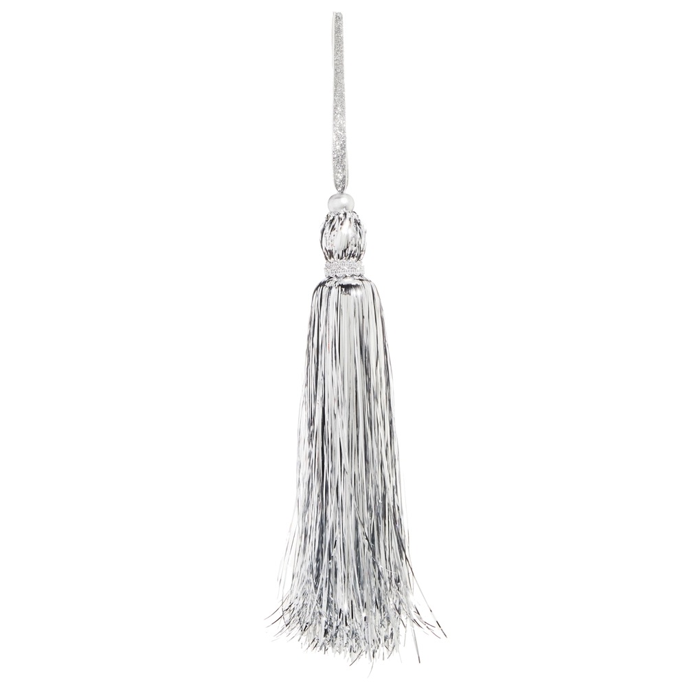 Ornament Tinsel Silver