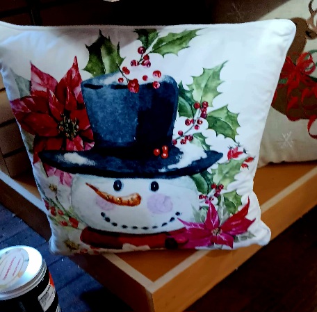 Pillow Snowman Design