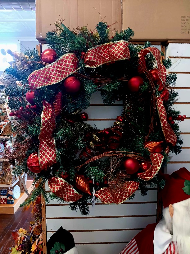 Wreath Decorated Green