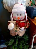 Snowman Head Tree Topper Musical