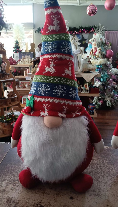 Gnome Oversized Plaid Hat