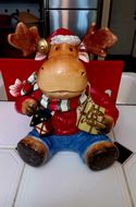 Holiday Moose Cookie Jar