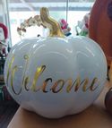 Pumpkin White Welcome